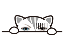 good-looking cat nya sticker #14690557