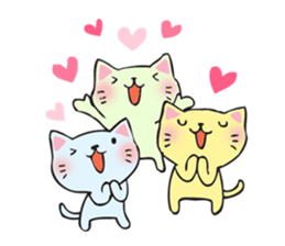 Many cats sticker #14690638