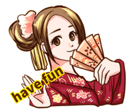 Kimono girl (New Year Special Edition) sticker #14692471
