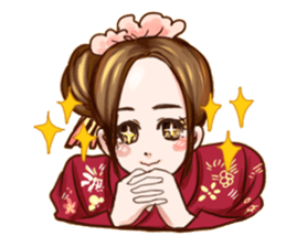 Kimono girl (New Year Special Edition) sticker #14692476