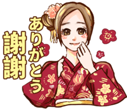 Kimono girl (New Year Special Edition) sticker #14692479