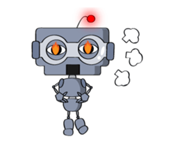 Rubby the robot sticker #14692529