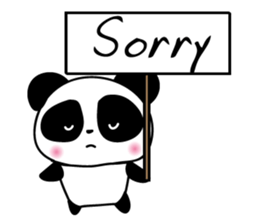 cute panda cute cute sticker #14692545