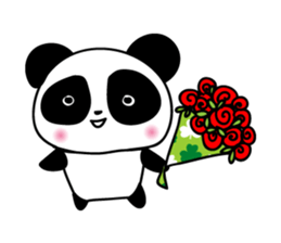 cute panda cute cute sticker #14692548