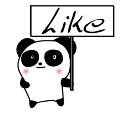 cute panda cute cute sticker #14692551