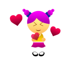 Cute Girl & Boy stickers (animated) sticker #14692718