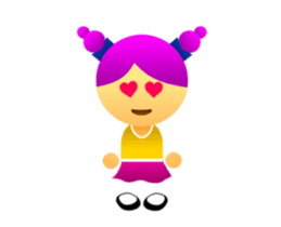 Cute Girl & Boy stickers (animated) sticker #14692719