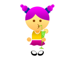 Cute Girl & Boy stickers (animated) sticker #14692729