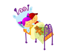 Cute Girl & Boy stickers (animated) sticker #14692732