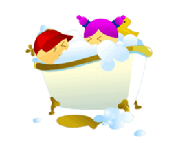 Cute Girl & Boy stickers (animated) sticker #14692737