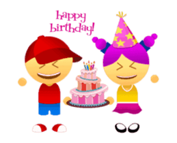 Cute Girl & Boy stickers (animated) sticker #14692740