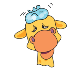 Funny and Adorable Giraffe sticker #14693310