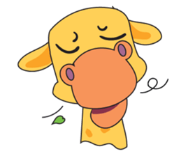 Funny and Adorable Giraffe sticker #14693313