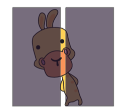 Funny and Adorable Giraffe sticker #14693314