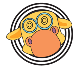 Funny and Adorable Giraffe sticker #14693316