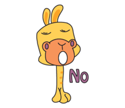 Funny and Adorable Giraffe sticker #14693317