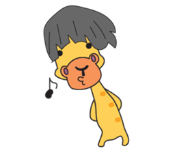 Funny and Adorable Giraffe sticker #14693318