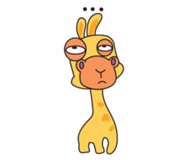 Funny and Adorable Giraffe sticker #14693320