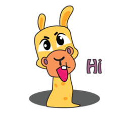 Funny and Adorable Giraffe sticker #14693321