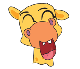 Funny and Adorable Giraffe sticker #14693322