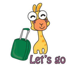 Funny and Adorable Giraffe sticker #14693324
