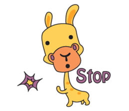 Funny and Adorable Giraffe sticker #14693325