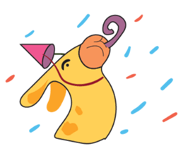 Funny and Adorable Giraffe sticker #14693326