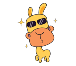 Funny and Adorable Giraffe sticker #14693329