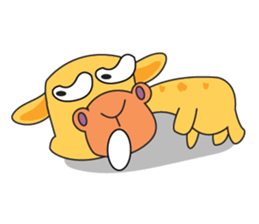 Funny and Adorable Giraffe sticker #14693330