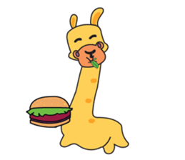 Funny and Adorable Giraffe sticker #14693332