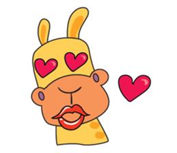 Funny and Adorable Giraffe sticker #14693334