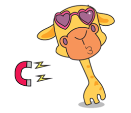 Funny and Adorable Giraffe sticker #14693335