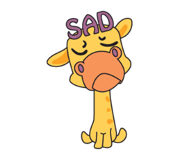 Funny and Adorable Giraffe sticker #14693336
