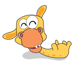 Funny and Adorable Giraffe sticker #14693344