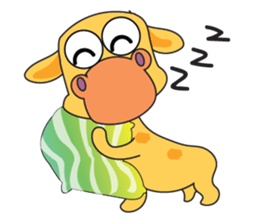 Funny and Adorable Giraffe sticker #14693345