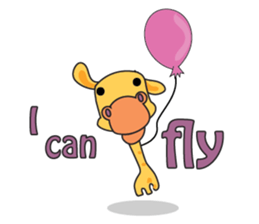 Funny and Adorable Giraffe sticker #14693349