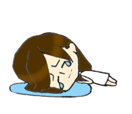 Her name is Hitomi3 sticker #14693569