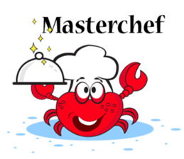 Mischievous Crabs in Red sticker #14693833