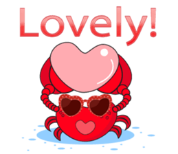Mischievous Crabs in Red sticker #14693844