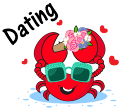 Mischievous Crabs in Red sticker #14693847