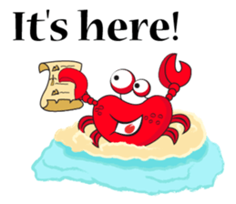 Mischievous Crabs in Red sticker #14693853