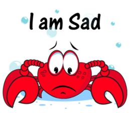 Mischievous Crabs in Red sticker #14693858
