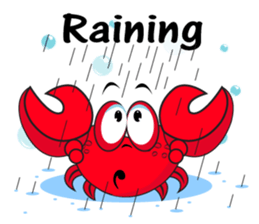 Mischievous Crabs in Red sticker #14693859