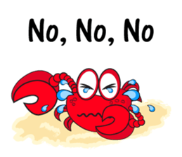 Mischievous Crabs in Red sticker #14693865