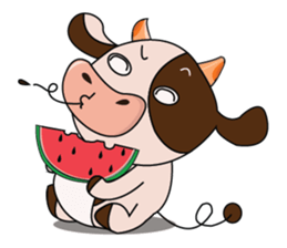 The Lovely Dairy Cow sticker #14694375