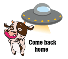 The Lovely Dairy Cow sticker #14694383