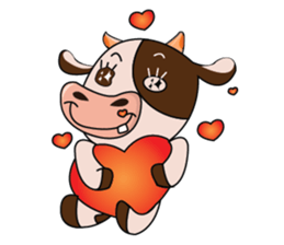The Lovely Dairy Cow sticker #14694384