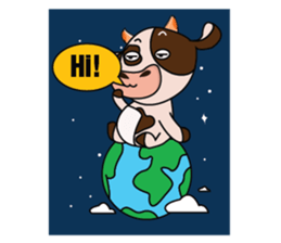 The Lovely Dairy Cow sticker #14694387