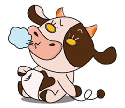 The Lovely Dairy Cow sticker #14694390