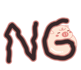 Big Messages with My Cute Lovely Pig sticker #14694678